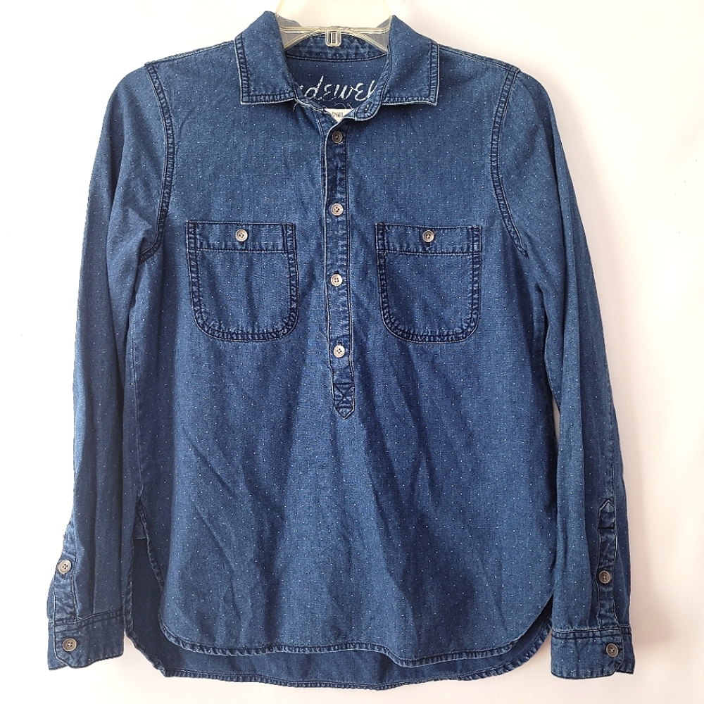 Madewell Blue Dot Shirt Size Small